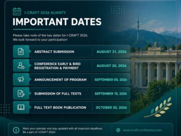 I-CRAFT 2026 Eylül ayında Kazakistan Almaty'de